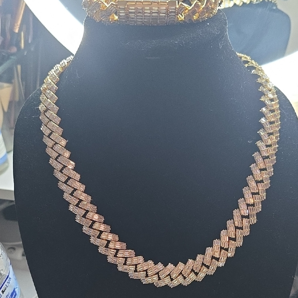Elegant Gold Silver Necklace